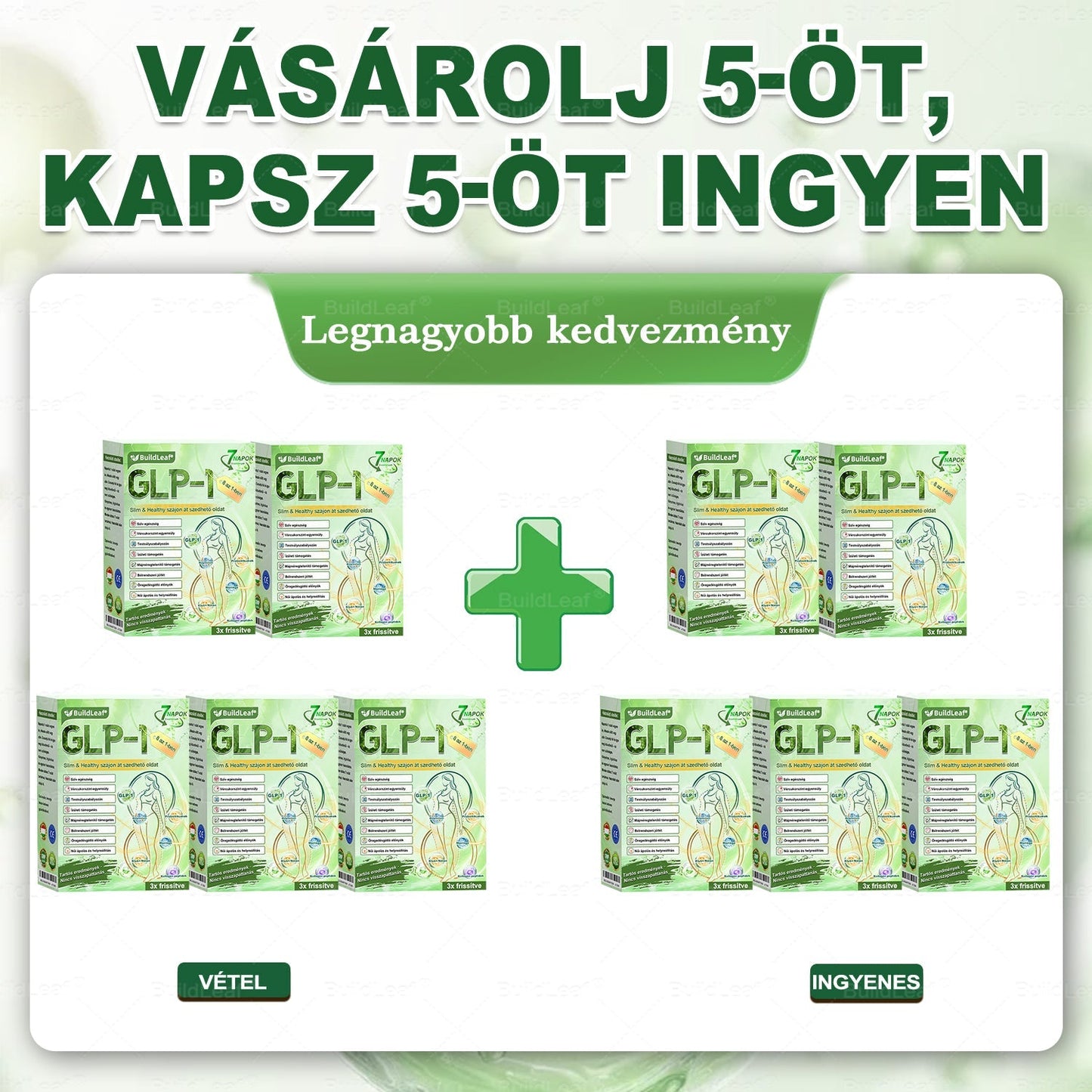 Karácsonyi limitált |BuildLeaf® GLP-1 8-az-1 Slim & Health szájüregi oldat – Egyszerű napi használat, látványos eredmény 7 nap alatt, 100 milliárd aktív probiotikummal ✅ testsúlykezelés, szív-, cukorbetegség-, bél- és női egészség, feszes bőr, energia.