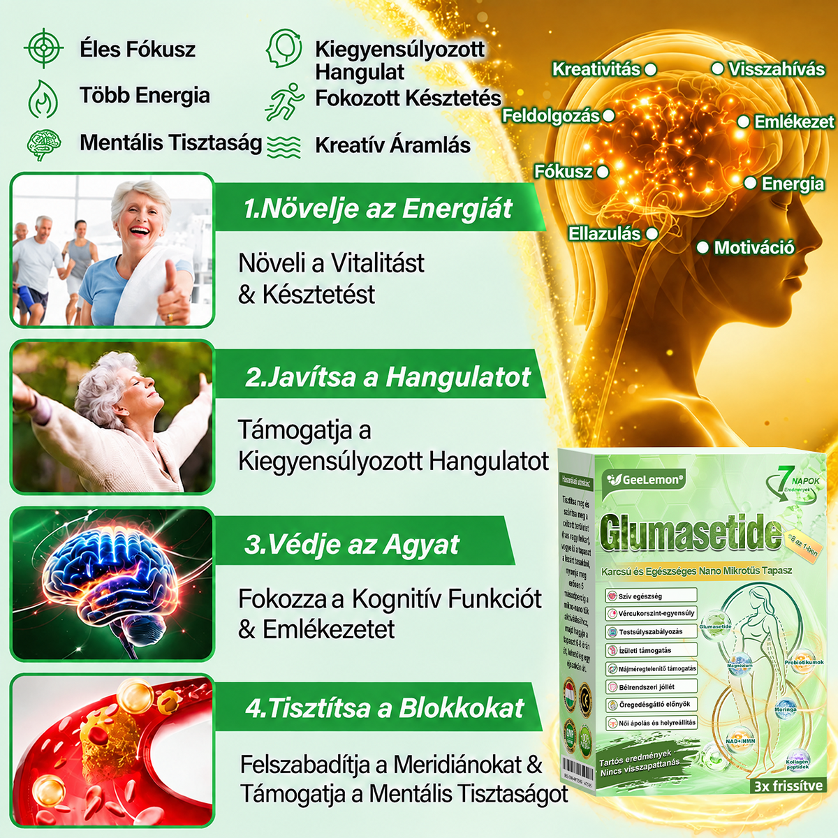 🌿🌿🎁Moringa · Berberine × NAD+ 10-in-1 Advanced Nano GeeLemon® Glumasetide 8az 1-ben Karcsú és EgészségesNano Mikrotűs Tapasz (Napi 1alkalom – látható változásakár 7 nap alatt) ✅ Elhízásra,bőrfeszesítésre,cukorbetegségre, alvásiapnoéra, ízületekre stb