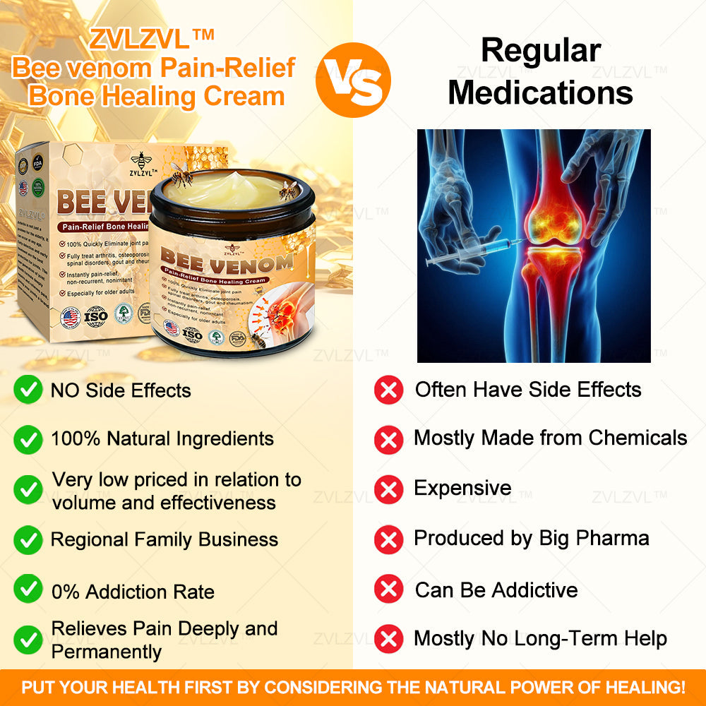 ZVLZVL™ Bee Venom Instant Pain Relief Arthritis Therapy Cream