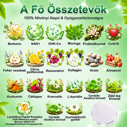 🌿🌿🎁Moringa · Berberine × NAD+ 10-in-1 Advanced Nano GeeLemon® Glumasetide 8az 1-ben Karcsú és EgészségesNano Mikrotűs Tapasz (Napi 1alkalom – látható változásakár 7 nap alatt) ✅ Elhízásra,bőrfeszesítésre,cukorbetegségre, alvásiapnoéra, ízületekre stb