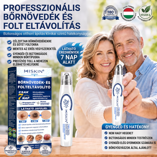 ✅Hivatalos Márkabolt | 🚢🚢 Hiskin® 7 napos Szemölcseltávolító Roll-on Ápoló Folyadék (Fájdalommentes rollerball technológia, hegek nélkül)