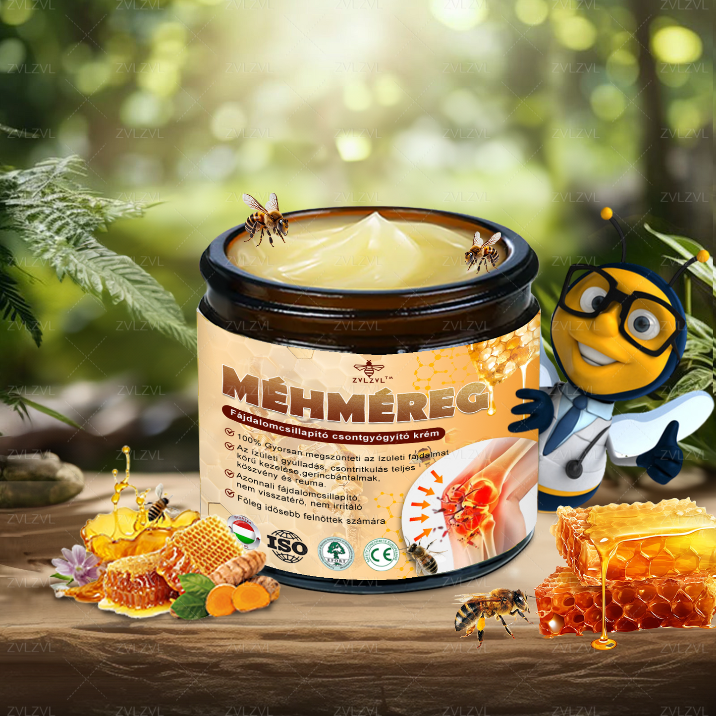ZVLZVL™ Botulinum Toxin és Méhméreg Fájdalomcsillapító Csontgyógyító Krém ✨🌸(Speziell für ältere Erwachsene & von der EFORT empfohlen)