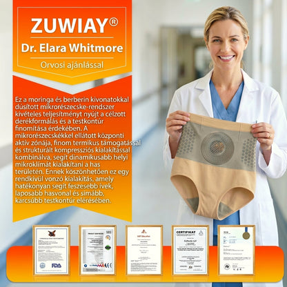 🔥🔥Hivatalos Márkabolt | ZUWIAY® 2026 Moringa & Berberine 4-in-1 Mikrorészecskés Alakformáló és Zsírégető Rövidnadrág