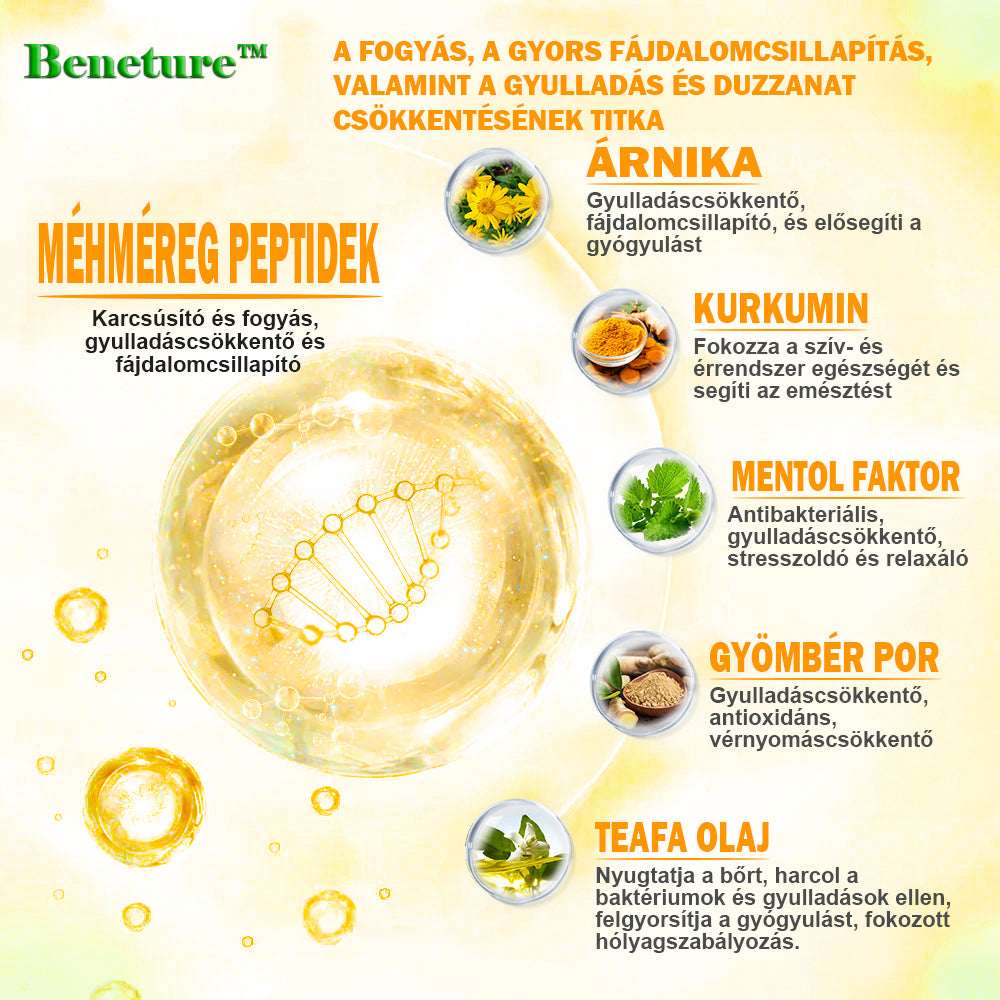 𝐁𝐞𝐧𝐞𝐭𝐮𝐫𝐞™ Méhméreg karcsúsító nyirokcsomó méregtelenítő gyulladáscsökkentő fájdalomcsillapító lábáztató gyöngyök - Mayo Clinic Recommended (több mint 2 millió fogyasztó bízik benne világszerte)