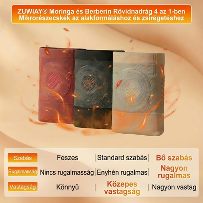 🔥🔥Hivatalos Márkabolt | ZUWIAY® 2026 Moringa & Berberine 4-in-1 Mikrorészecskés Alakformáló és Zsírégető Rövidnadrág