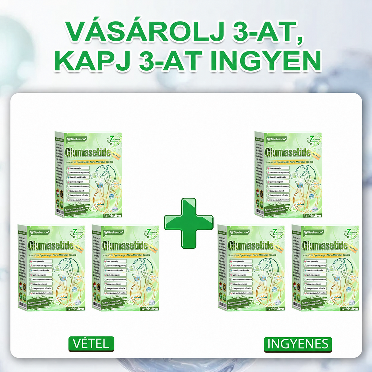 🌿🌿🎁Moringa · Berberine × NAD+ 10-in-1 Advanced Nano GeeLemon® Glumasetide 8az 1-ben Karcsú és EgészségesNano Mikrotűs Tapasz (Napi 1alkalom – látható változásakár 7 nap alatt) ✅ Elhízásra,bőrfeszesítésre,cukorbetegségre, alvásiapnoéra, ízületekre stb