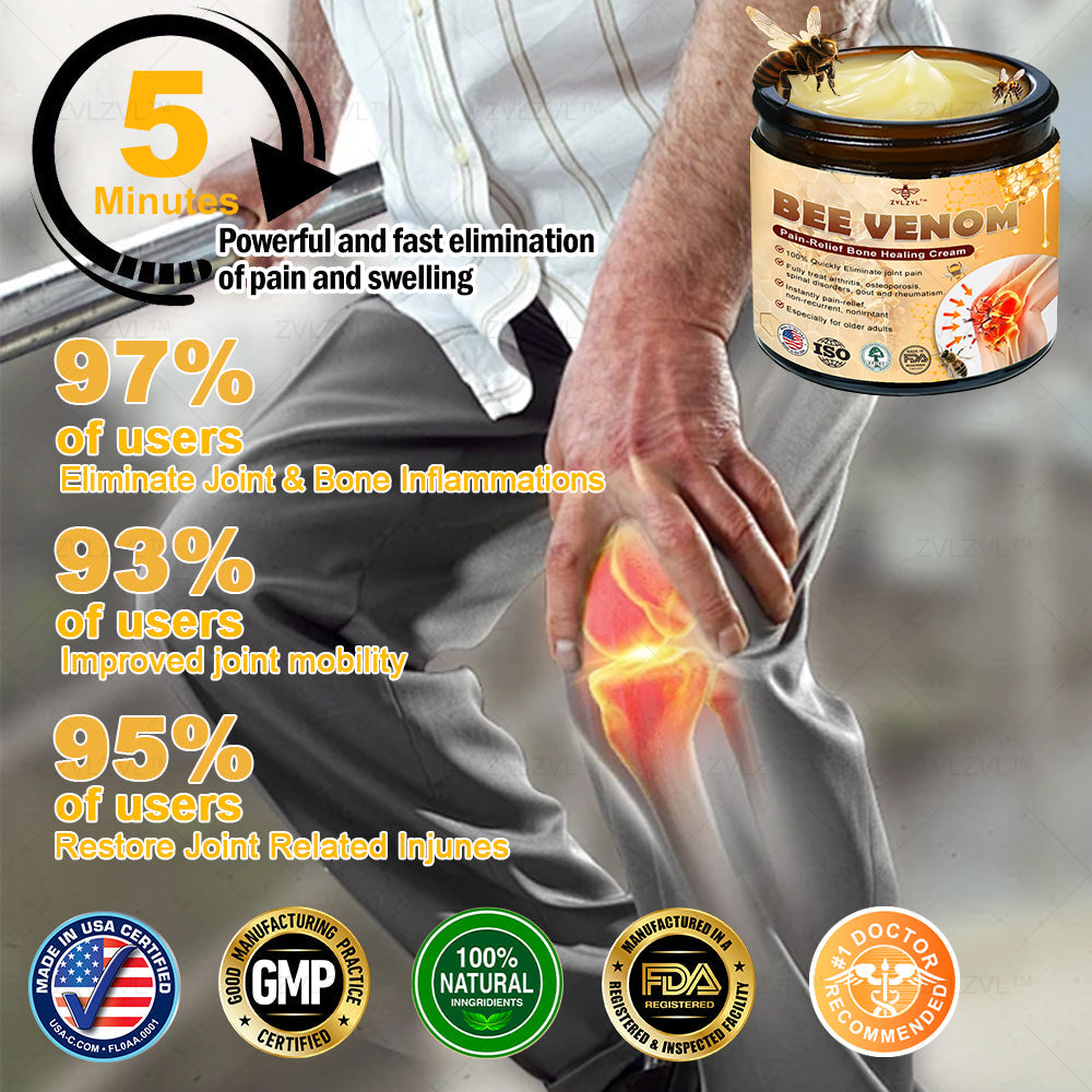 ZVLZVL™ Bee Venom Instant Pain Relief Arthritis Therapy Cream