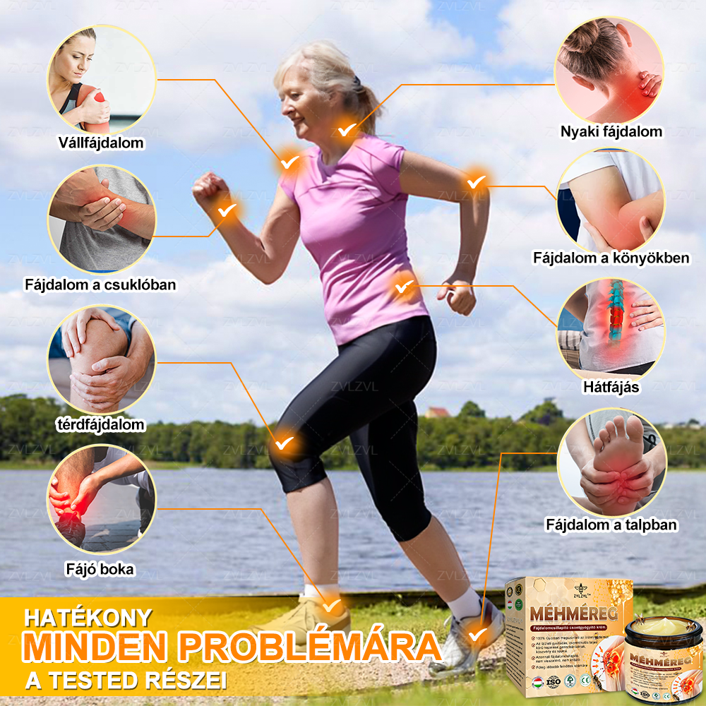 ZVLZVL™ Botulinum Toxin és Méhméreg Fájdalomcsillapító Csontgyógyító Krém ✨🌸(Speziell für ältere Erwachsene & von der EFORT empfohlen)