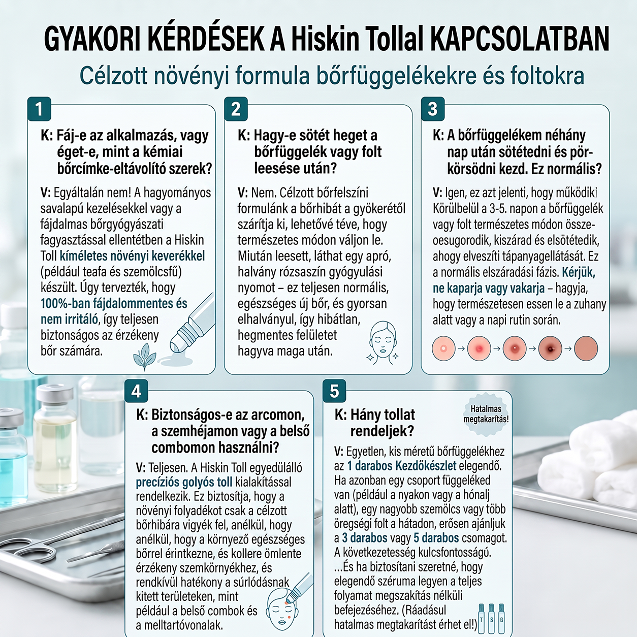 🔥Hivatalos Márkabolt | 🚢🚢 Hiskin® 7 napos Szemölcseltávolító Roll-on Ápoló Folyadék (Fájdalommentes rollerball technológia, hegek nélkül)