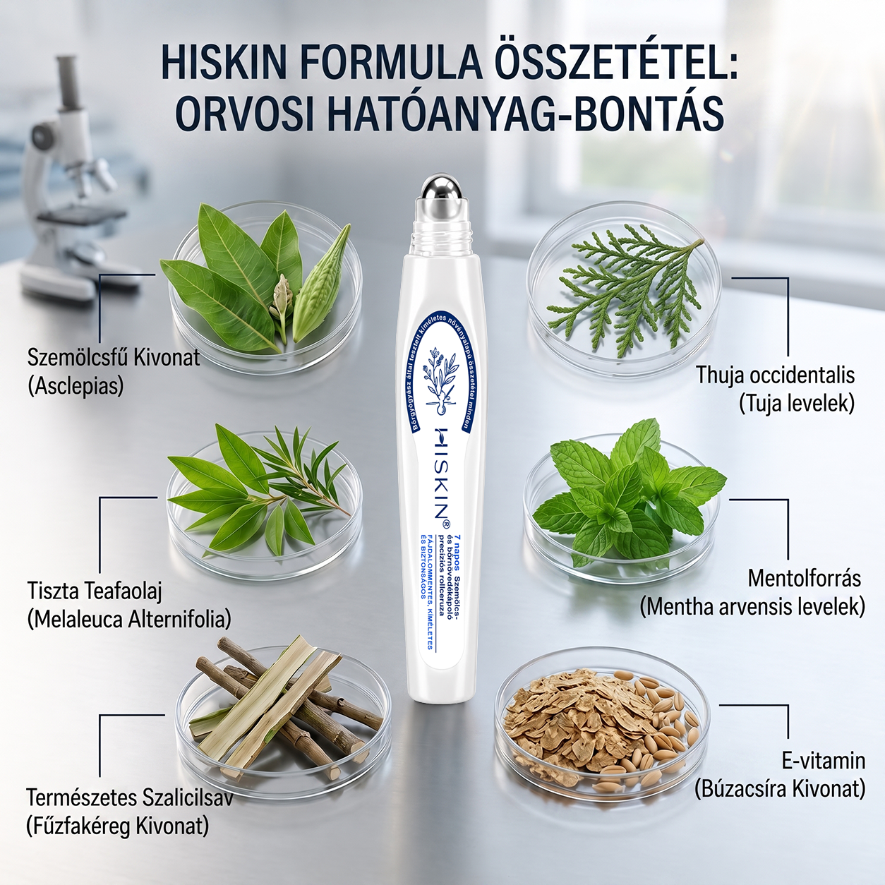 🔥Hivatalos Márkabolt | 🚢🚢 Hiskin® 7 napos Szemölcseltávolító Roll-on Ápoló Folyadék (Fájdalommentes rollerball technológia, hegek nélkül)