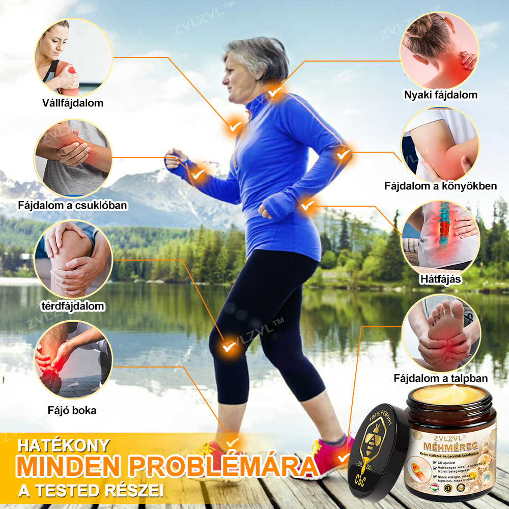 ZVLZVL™ 🐝Méhméreg Azonnali Ultra Erős Fájdalomcsillapító Krém - (Enyhíti a fájdalmat ízületi gyulladás, izomfájdalom, hátfájás, térdek, hát, vállak, csípők, csuklók, kezek esetén)