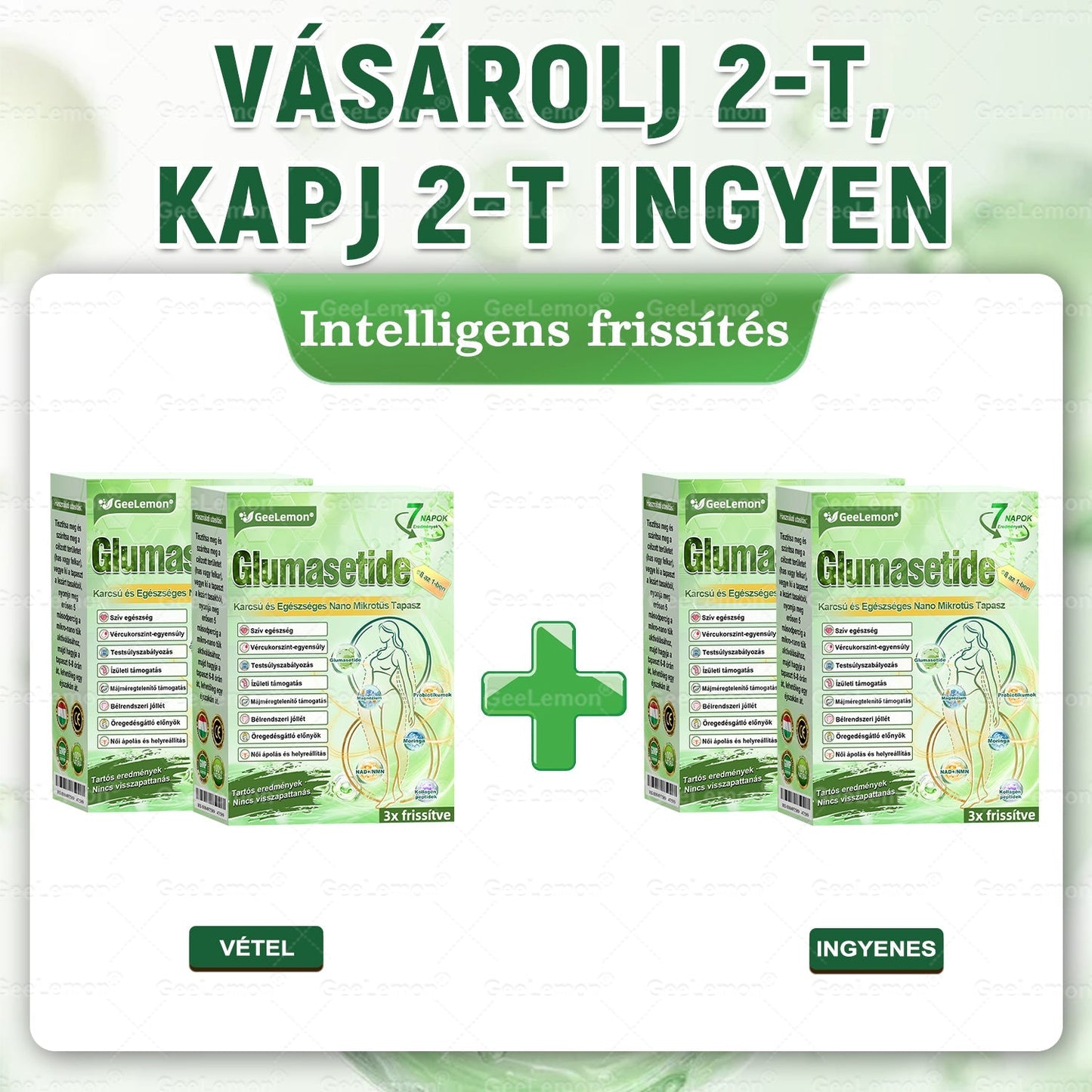 🌿Ajánlott a Semmelweis Kórház által · 👩‍⚕️BENU hivatalos üzlet| 🎁 𝐆𝐞𝑒𝐿𝑒𝐦𝐨𝐧® Glumasetide 8 az 1-ben Karcsú és Egészséges Nano Mikrotűs Tapasz